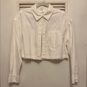 White Cropped Blouse